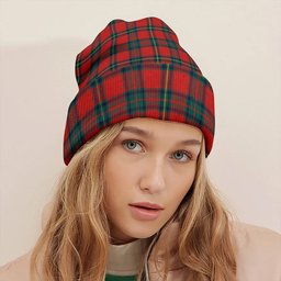 ScotsTee Shop Scottish Cruikshank Modern Clan Crest Tartan Plaid Knit Beanie