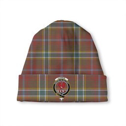 ScotsTee Shop Scottish Currie of Arran Weathered Clan Crest Tartan Plaid Knit Beanie