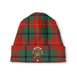 ScotsTee Shop Scottish Douglas of Roxburgh Modern Clan Crest Tartan Plaid Knit Beanie