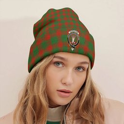ScotsTee Shop Scottish Donachie Ancient Clan Crest Tartan Plaid Knit Beanie