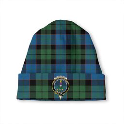 ScotsTee Shop Scottish Ferguson of Balquhidder Ancient Clan Crest Tartan Plaid Knit Beanie