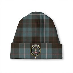 ScotsTee Shop Scottish Dunlop Weathered Clan Crest Tartan Plaid Knit Beanie