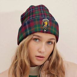 ScotsTee Shop Scottish Forrester Modern Clan Crest Tartan Plaid Knit Beanie