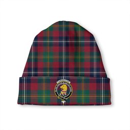 ScotsTee Shop Scottish Forrester Modern Clan Crest Tartan Plaid Knit Beanie