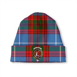 ScotsTee Shop Scottish Dalmahoy Clan Crest Tartan Plaid Knit Beanie