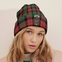 ScotsTee Shop Scottish Fraser of Altyre Ancient Clan Crest Tartan Plaid Knit Beanie