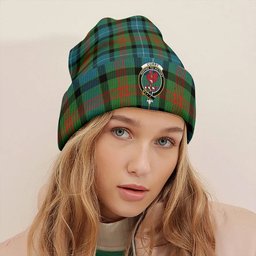 ScotsTee Shop Scottish Curry (Currie) Ancient Clan Crest Tartan Plaid Knit Beanie