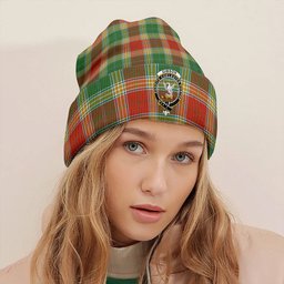 ScotsTee Shop Scottish Gibson (Gibbs) Ancient Clan Crest Tartan Plaid Knit Beanie