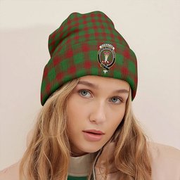 ScotsTee Shop Scottish Donachie Modern Clan Crest Tartan Plaid Knit Beanie