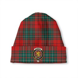 ScotsTee Shop Scottish Cumming (MacAulay #2) Modern Clan Crest Tartan Plaid Knit Beanie