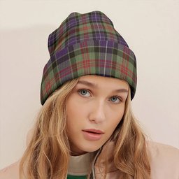 ScotsTee Shop Scottish Curry (Currie) Weathered Clan Crest Tartan Plaid Knit Beanie