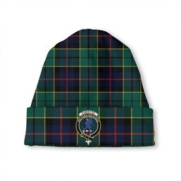 ScotsTee Shop Scottish Forsyth Modern Clan Crest Tartan Plaid Knit Beanie