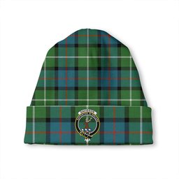 ScotsTee Shop Scottish Davidson of Tulloch Ancient Clan Crest Tartan Plaid Knit Beanie