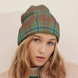 ScotsTee Shop Scottish Currie of Arran Ancient Clan Crest Tartan Plaid Knit Beanie