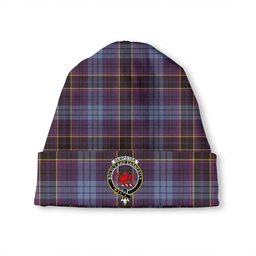 ScotsTee Shop Scottish Dempster Weathered Clan Crest Tartan Plaid Knit Beanie