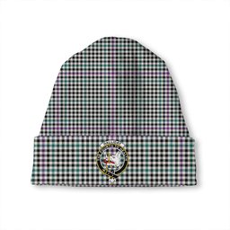ScotsTee Shop Scottish Halliday (Holliday) Modern Clan Crest Tartan Plaid Knit Beanie