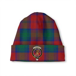 ScotsTee Shop Scottish Fotheringham Modern Clan Crest Tartan Plaid Knit Beanie