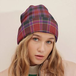 ScotsTee Shop Scottish Gordon of Abergeldie Weathered Clan Crest Tartan Plaid Knit Beanie