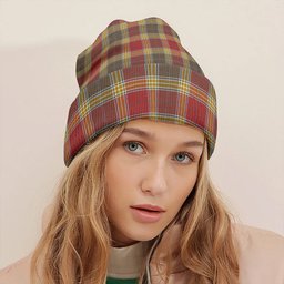 ScotsTee Shop Scottish Gibson (Gibbs) Weathered Clan Crest Tartan Plaid Knit Beanie
