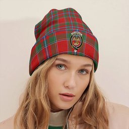 ScotsTee Shop Scottish Drummond of Perth Modern Clan Crest Tartan Plaid Knit Beanie