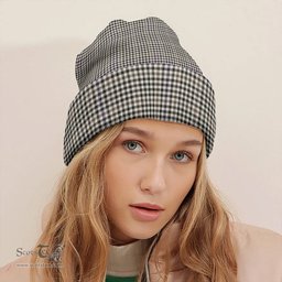 ScotsTee Shop Scottish Halliday (Holliday) Weathered Clan Crest Tartan Plaid Knit Beanie