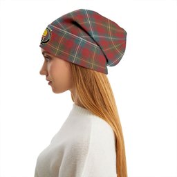 ScotsTee Shop Scottish Forrester Weathered Clan Crest Tartan Plaid Knit Beanie