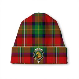 ScotsTee Shop Scottish Fairlie Modern Clan Crest Tartan Plaid Knit Beanie