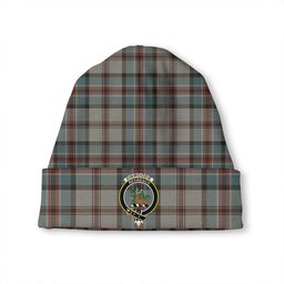 ScotsTee Shop Scottish Dinwoodie Weathered Clan Crest Tartan Plaid Knit Beanie