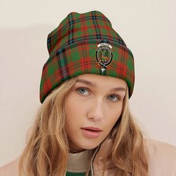 ScotsTee Shop Scottish Fulton 1999 Ancient Clan Crest Tartan Plaid Knit Beanie