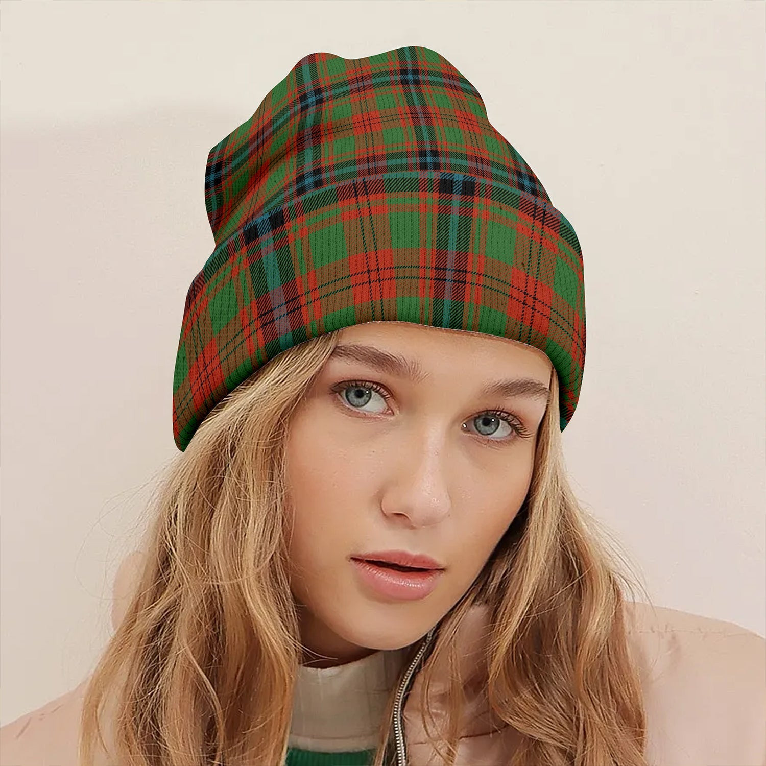 ScotsTee Shop Scottish Fulton 1999 Ancient Clan Crest Tartan Plaid Knit Beanie