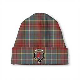 ScotsTee Shop Scottish Crozier Weathered Clan Crest Tartan Plaid Knit Beanie