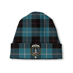 ScotsTee Shop Scottish Dunlop Ancient Clan Crest Tartan Plaid Knit Beanie
