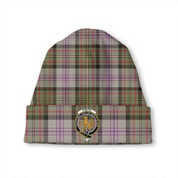 ScotsTee Shop Scottish Firth of Tay (Gillies Dress) Weathered Clan Crest Tartan Plaid Knit Beanie