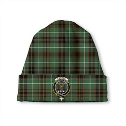 ScotsTee Shop Scottish Forbes of Druinnor Ancient Clan Crest Tartan Plaid Knit Beanie