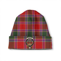 ScotsTee Shop Scottish Gordon of Abergeldie Modern Clan Crest Tartan Plaid Knit Beanie
