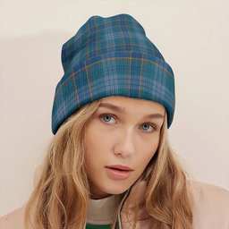 ScotsTee Shop Scottish Dempster Ancient Clan Crest Tartan Plaid Knit Beanie