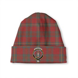 ScotsTee Shop Scottish Cruikshank Weathered Clan Crest Tartan Plaid Knit Beanie