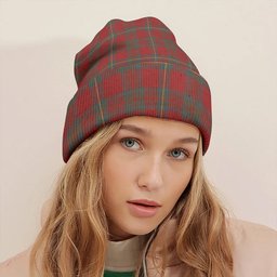 ScotsTee Shop Scottish Cruikshank Weathered Clan Crest Tartan Plaid Knit Beanie