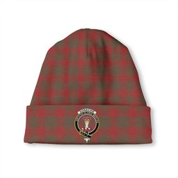 ScotsTee Shop Scottish Donachie Weathered Clan Crest Tartan Plaid Knit Beanie