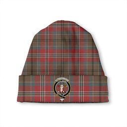 ScotsTee Shop Scottish MacCulloch Weathered Clan Crest Tartan Plaid Knit Beanie