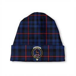 ScotsTee Shop Scottish MacCorquodale Modern Clan Crest Tartan Plaid Knit Beanie