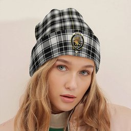 ScotsTee Shop Scottish MacFie of Colonsay Dress (MacPhee of Colonsay Dress) Modern Clan Crest Tartan Plaid Knit Beanie
