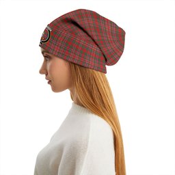 ScotsTee Shop Scottish MacAlister Modern Clan Crest Tartan Plaid Knit Beanie