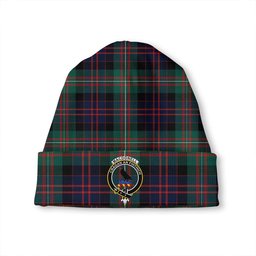 ScotsTee Shop Scottish MacDonell of Glengarry Modern Clan Crest Tartan Plaid Knit Beanie