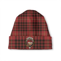 ScotsTee Shop Scottish MacDonald of Ardnamurchan (Donald of Ardnamurchan) Weathered Clan Crest Tartan Plaid Knit Beanie