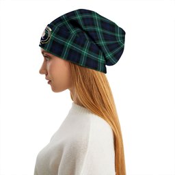 ScotsTee Shop Scottish Lamont (MacLamont) Modern Clan Crest Tartan Plaid Knit Beanie
