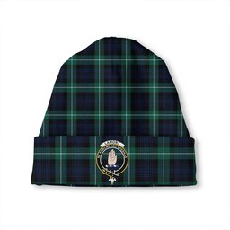 ScotsTee Shop Scottish Lamont (MacLamont) Modern Clan Crest Tartan Plaid Knit Beanie