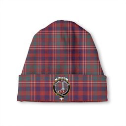 ScotsTee Shop Scottish MacColl (MacCall) Weathered Clan Crest Tartan Plaid Knit Beanie