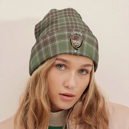 ScotsTee Shop Scottish MacDonald Lord of the Isles; Hunting Weathered Clan Crest Tartan Plaid Knit Beanie