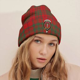 ScotsTee Shop Scottish MacAlister of Glenbarr Modern Clan Crest Tartan Plaid Knit Beanie